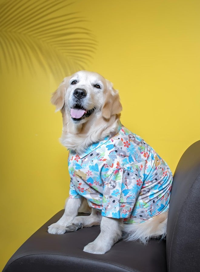 15 BUTTONS Tropical Koala Summer Dog Shirt | Super Soft Comfortable Pet Clothes, Dog Tshirts, Dog Fashion (Recommended Breed - Shih Tzu, Poodle, Pug)(S) - Image 4